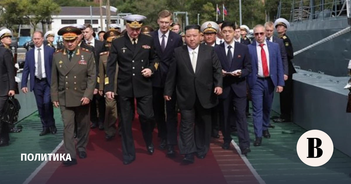 Shoigu showed Kim Jong-un the frigate "Marshal Shaposhnikov" in Vladivostok