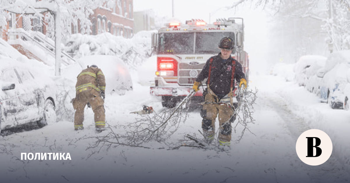 В США два человека погибли из-за снежного шторма