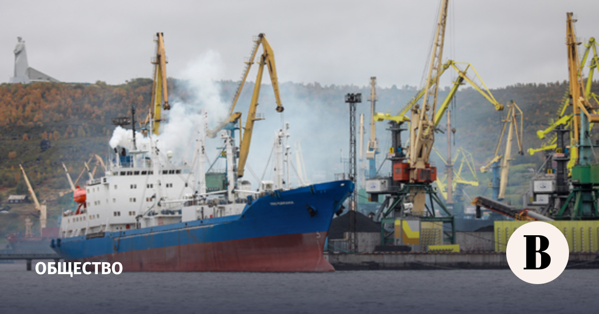 В порту Мурманска произошло задымление на грузовом судне