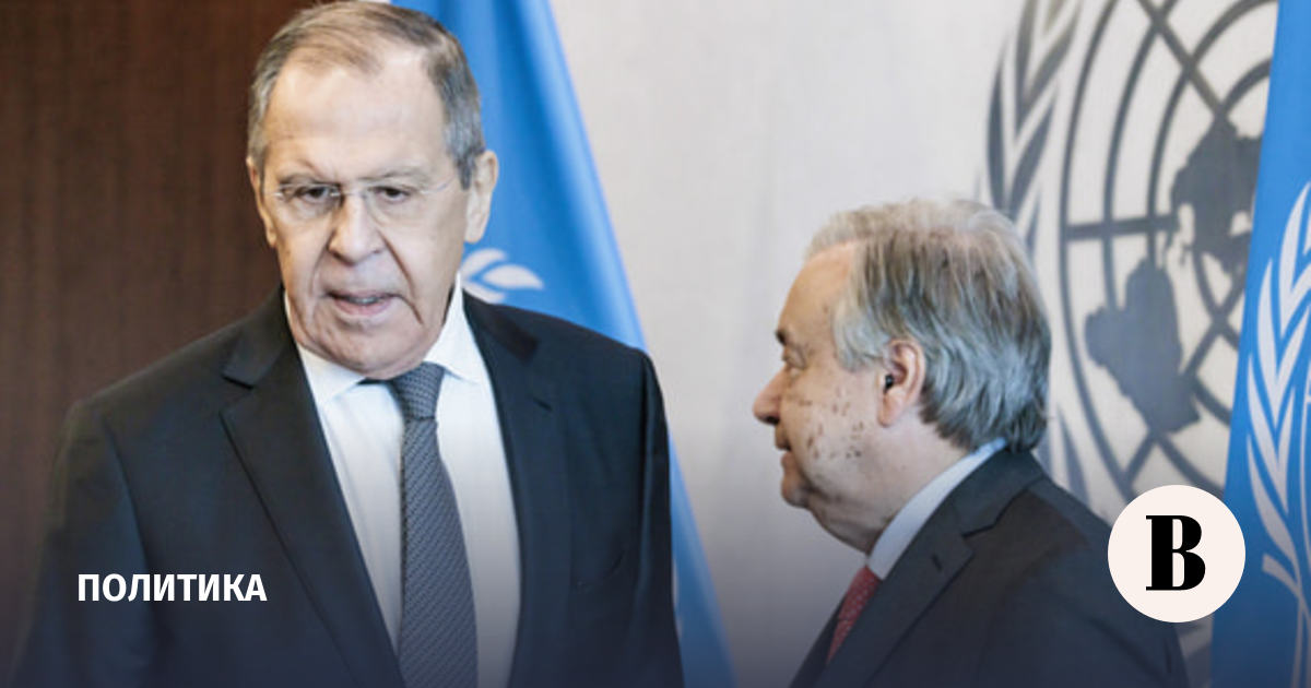 Лавров передал Гутерришу доклад о событиях в Буче