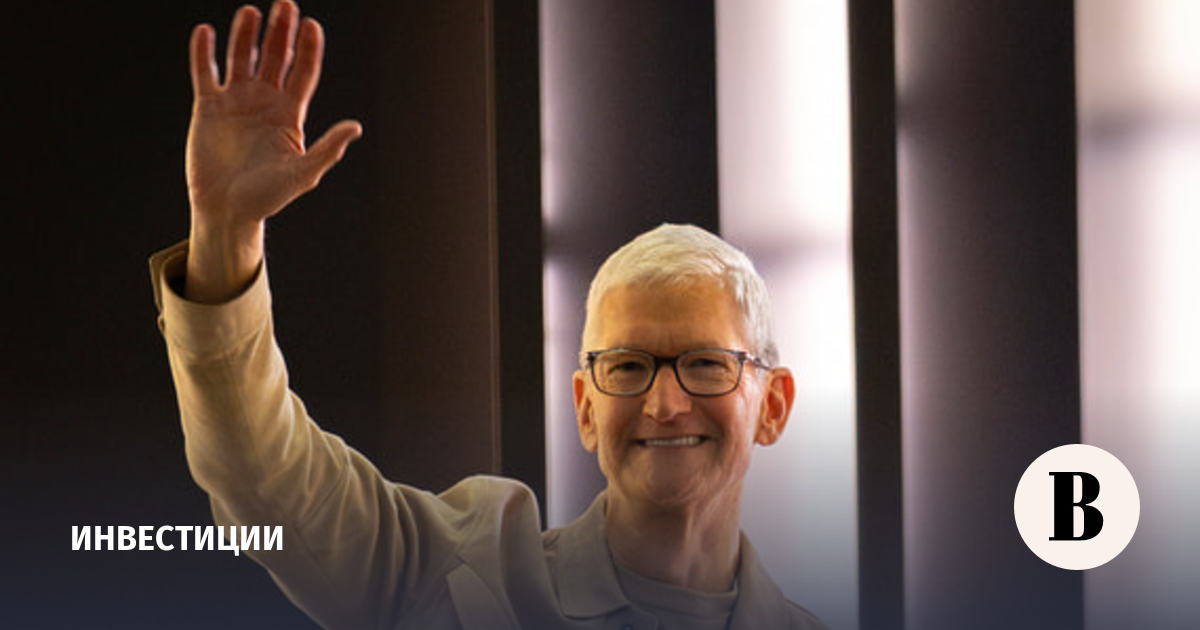 Бывший глава Apple Тим Кук продал акции компании на $64 млн